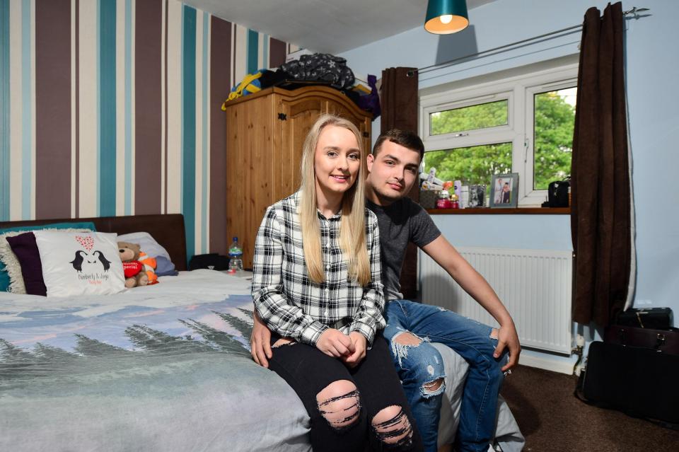  Jonjo Taylor-Sharpe and his girlfriend Kimberly Aucott moved in with his mum while they saved for a deposit