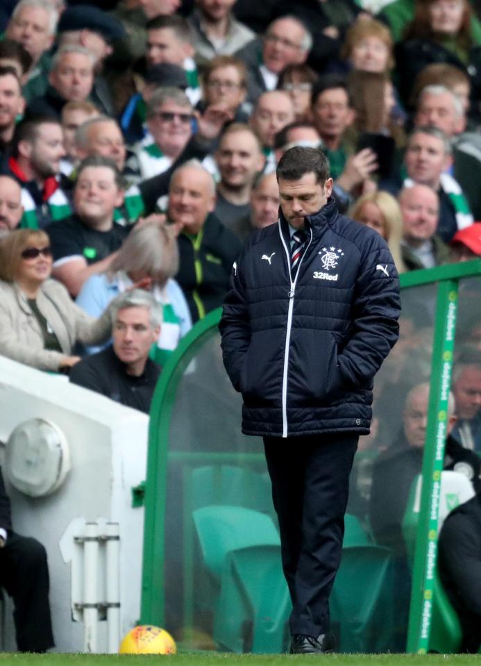  Rangers suffered a humiliating 5-0 defeat to Celtic on Sunday