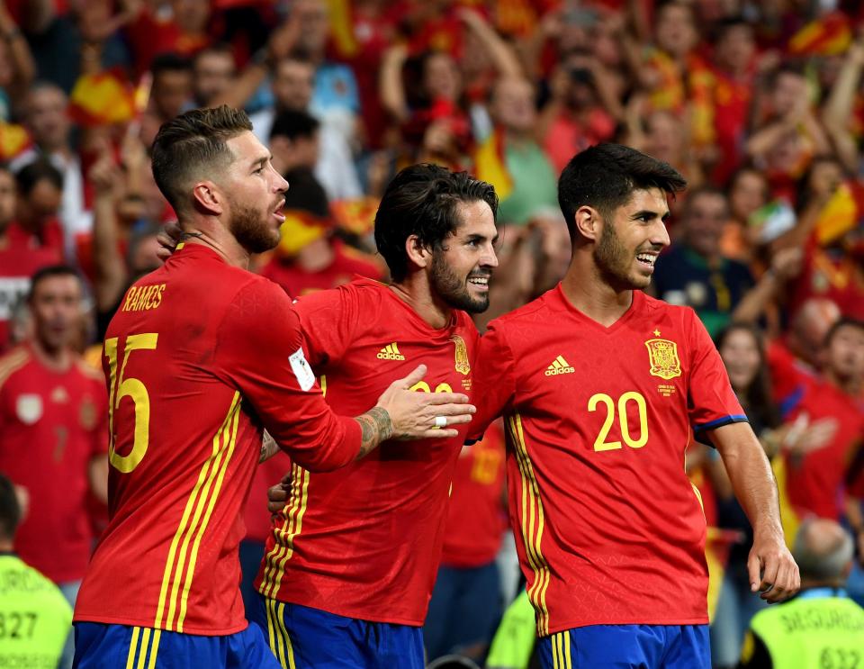  Isco ,Sergio Ramos and Marco Asensio were all key figures in qualification