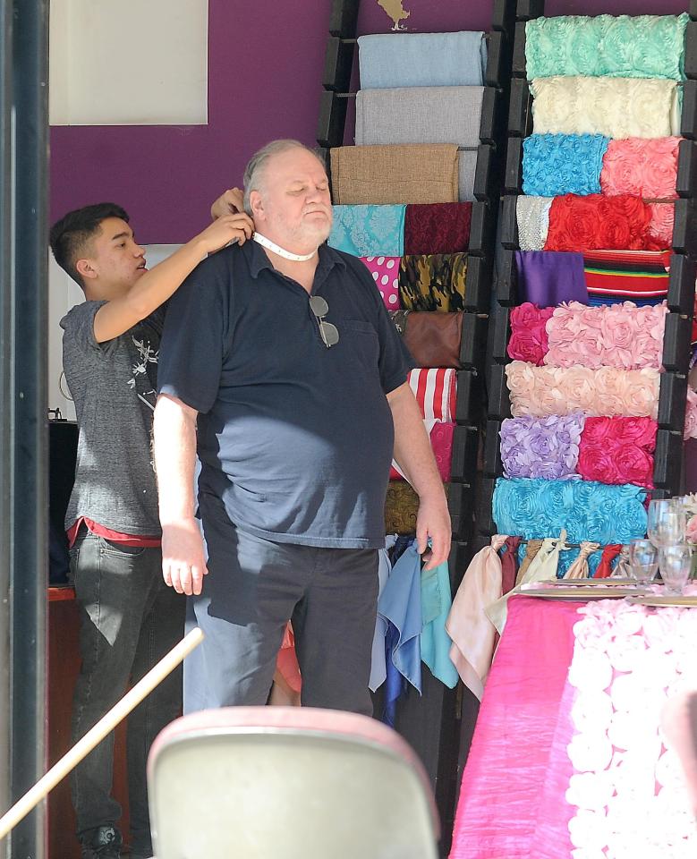  Retired Hollywood lighting director, Thomas, spent 15 minutes getting sized up  at a backstreet tailor’s near his Rosarito home