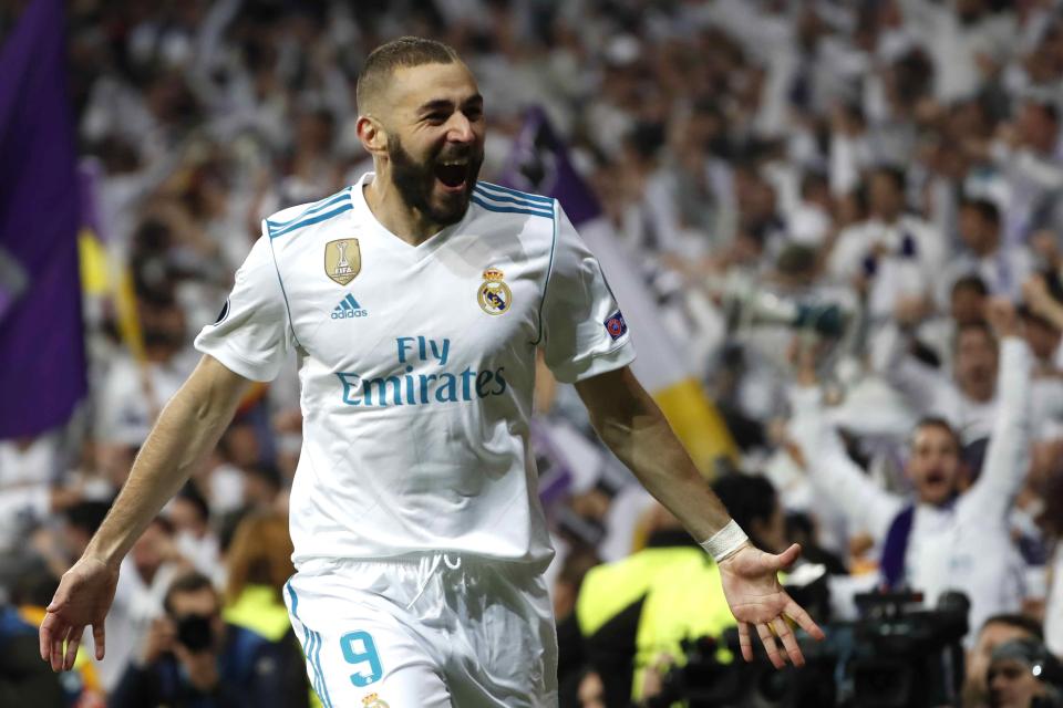  Karim Benzema was the Real Madrid hero with two goals against Bayern Munich