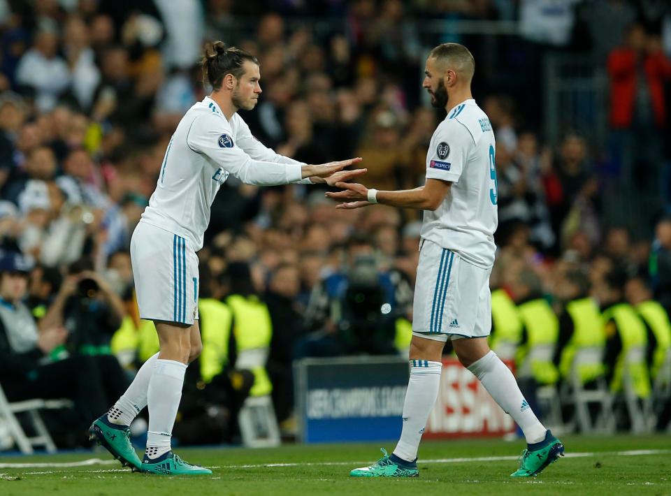  Karim Benzema is replaced by Gareth Bale late on for Real Madrid