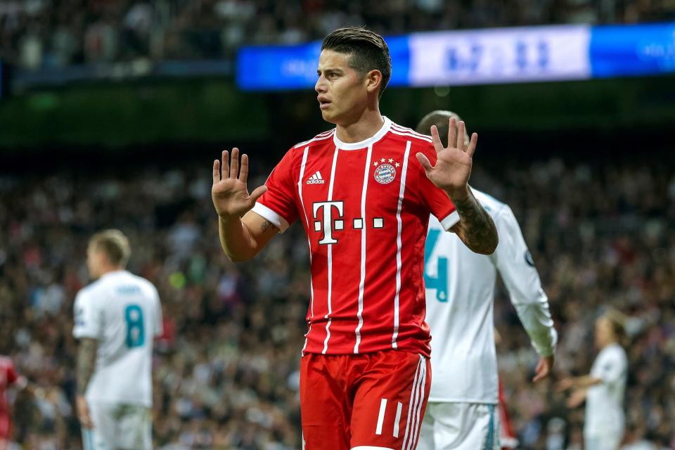  James Rodriguez apologises to Real Madrid fans after goal for Bayern