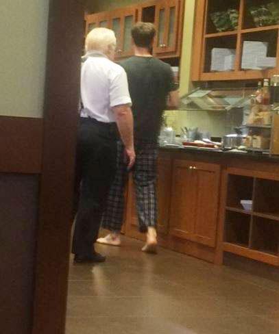  One traveller even complained to hotel management after they spotted guests in the breakfast room in pyjamas