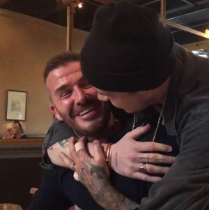 The moment Brooklyn surprises Becks