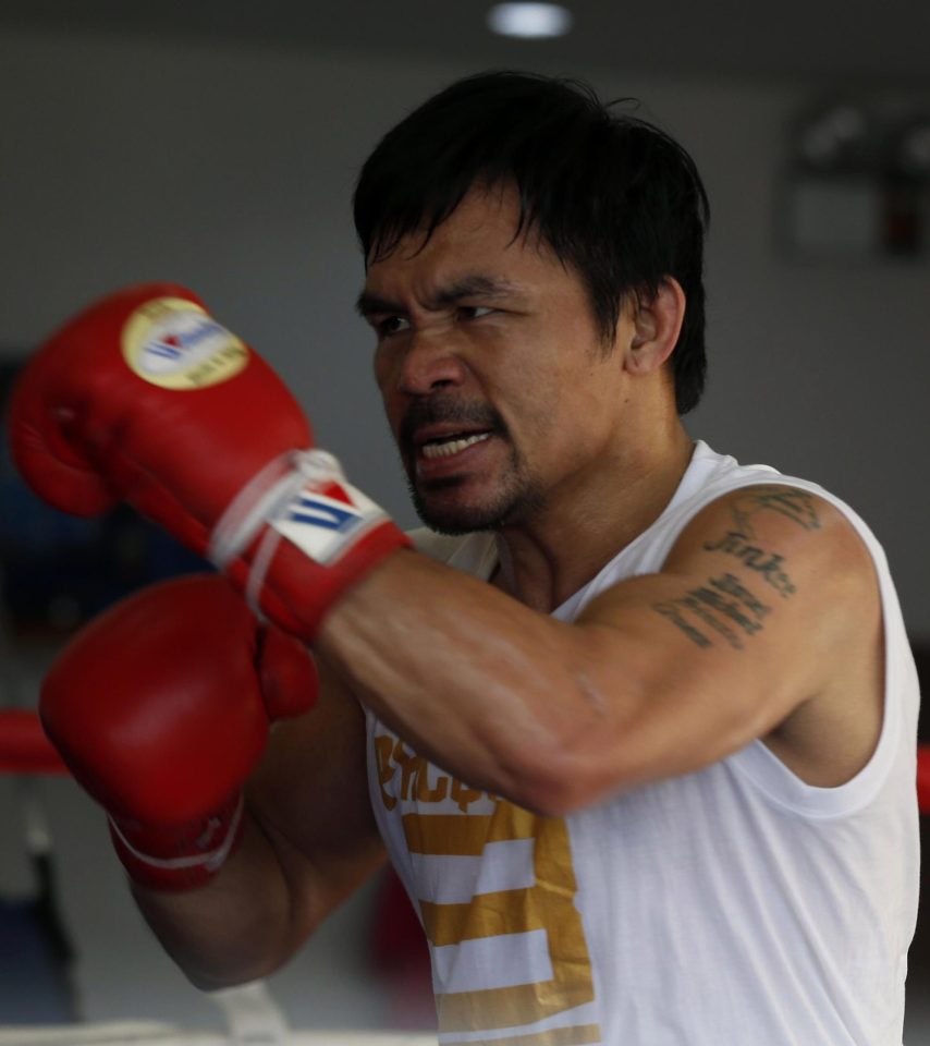  Mann Pacquiao is back in training but has been urged to retire