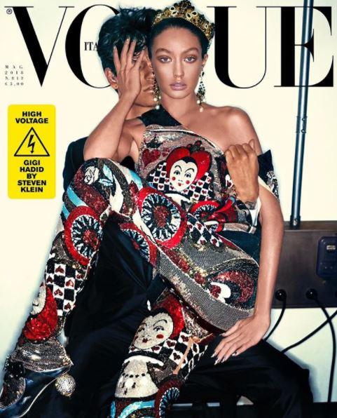  Gigi Hadid looks completely different on the cover of Vogue Italia