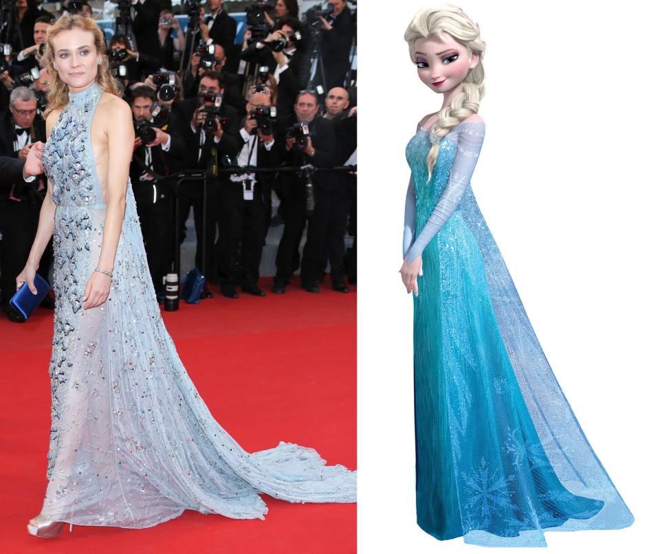  Diane Kruger told her stylist she would wear this gown for a red carpet event - or Elsa