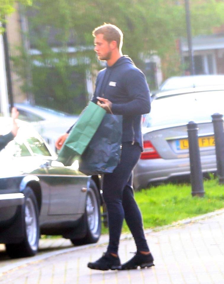  Dan Osborne was seen leaving the family home after his split from wife Jacqueline Jossa