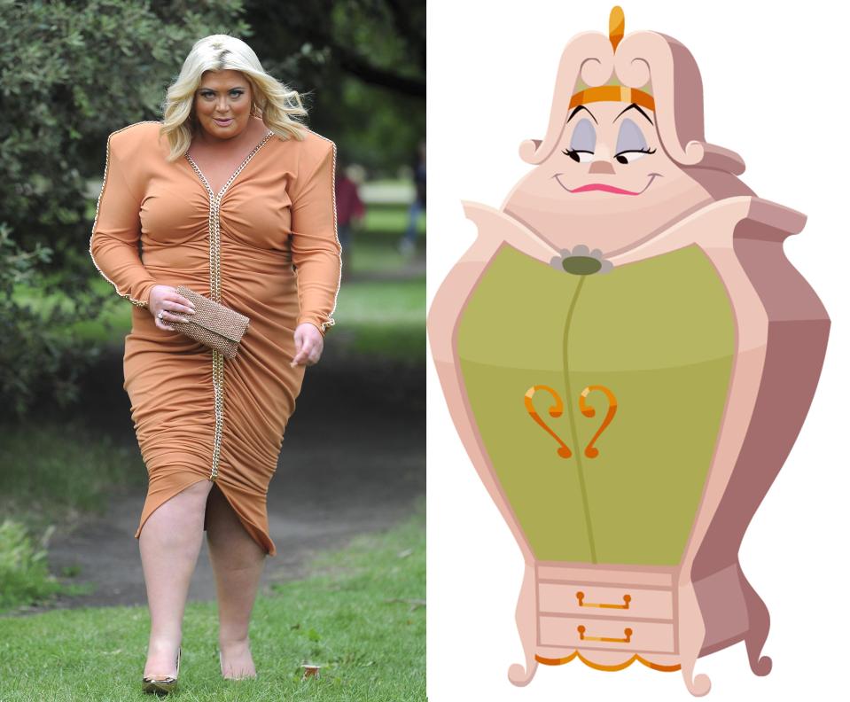  Gemma Collins shows she needs a bit of body armoire as she could be drawing her inspiration from Madame Armoire