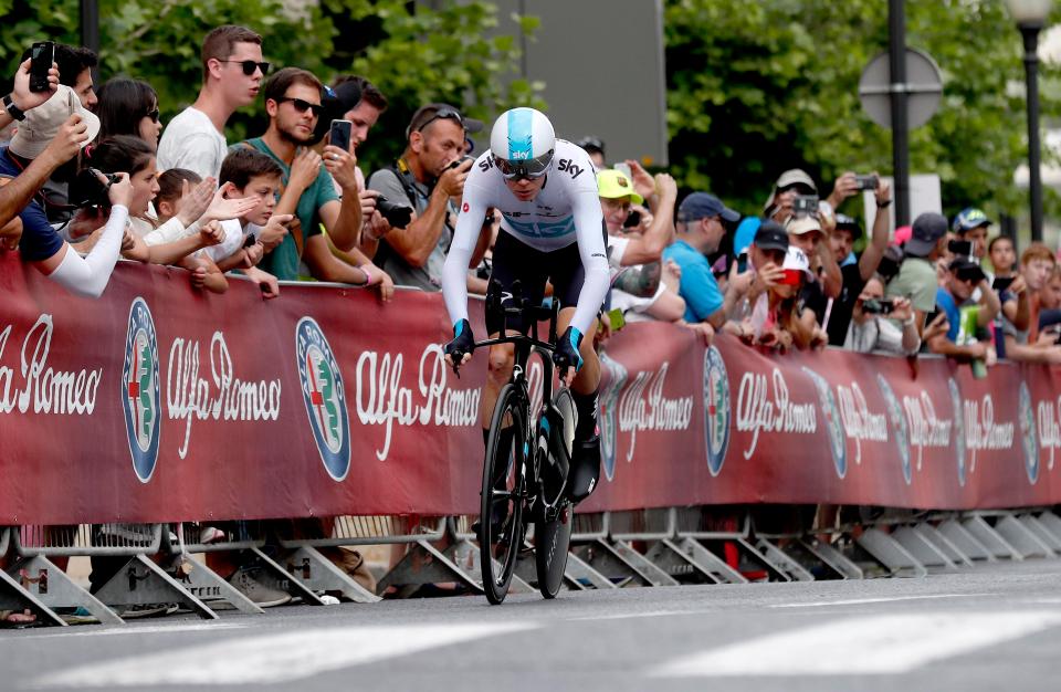  Froome was still able to start the race in Jerusalem