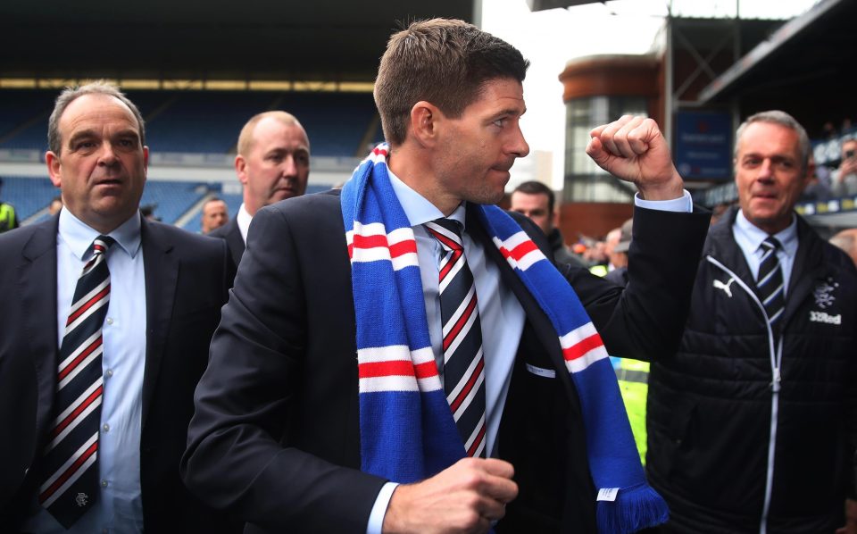  Steven Gerrard will go up against old boss Brendan Rodgers when Rangers meet Celtic next season