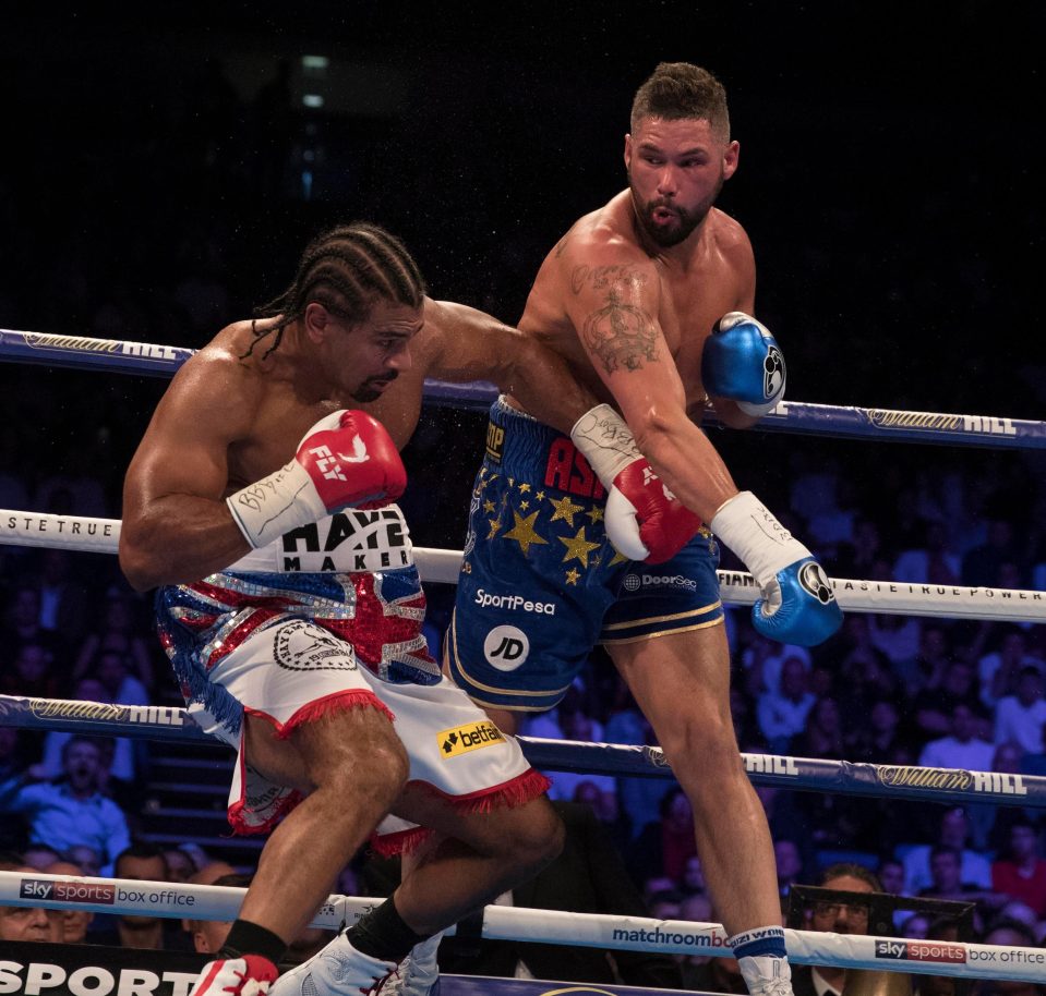  Bellew beat David Haye for a second time at London's O2