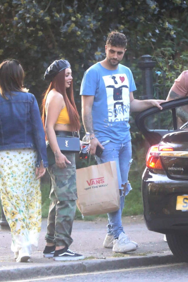 Jesy showed off her fabulous abs in a crop top on her day out