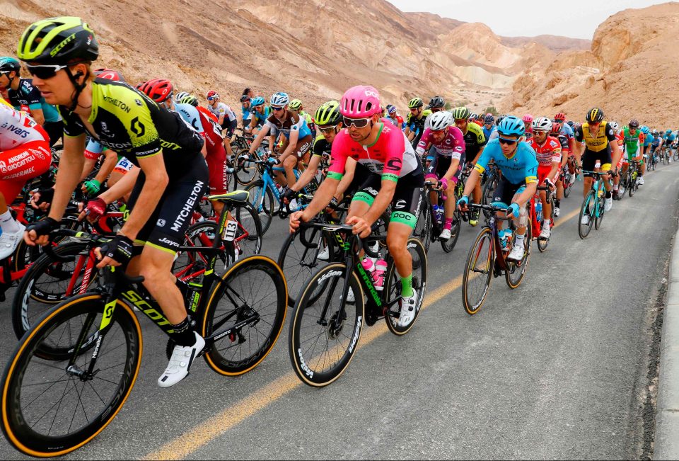  Cyclists could have been forgiven if they were distracted by the young lady