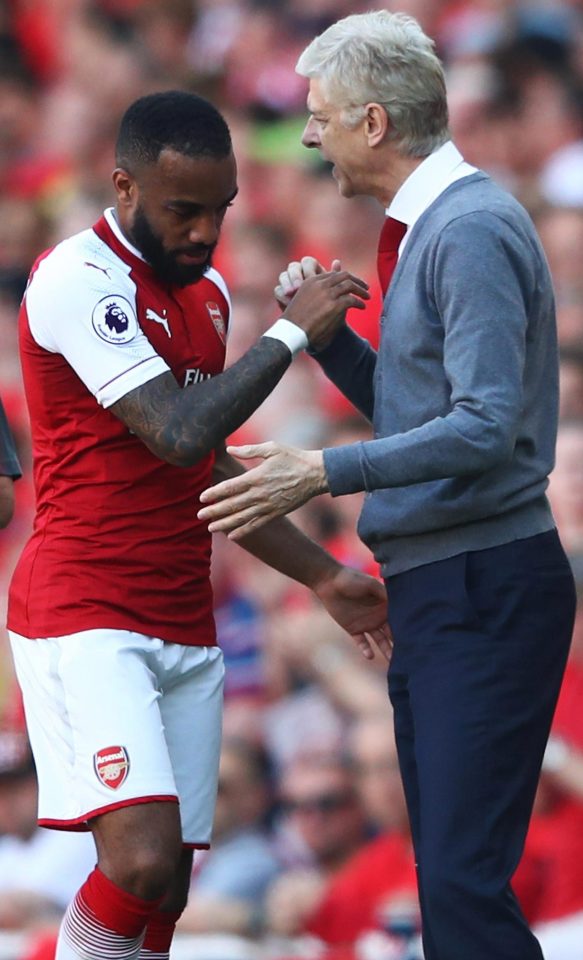  Lacazette says his goodbyes to Arsernal boss Arsene Wenger