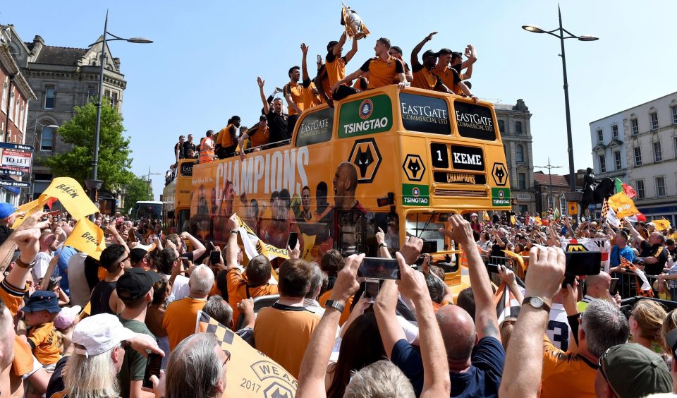  Thousands of fans turned up to party with their Championship-winning heroes