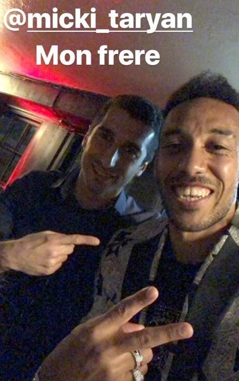  Henrikh Mkhitaryan was in the party mood too