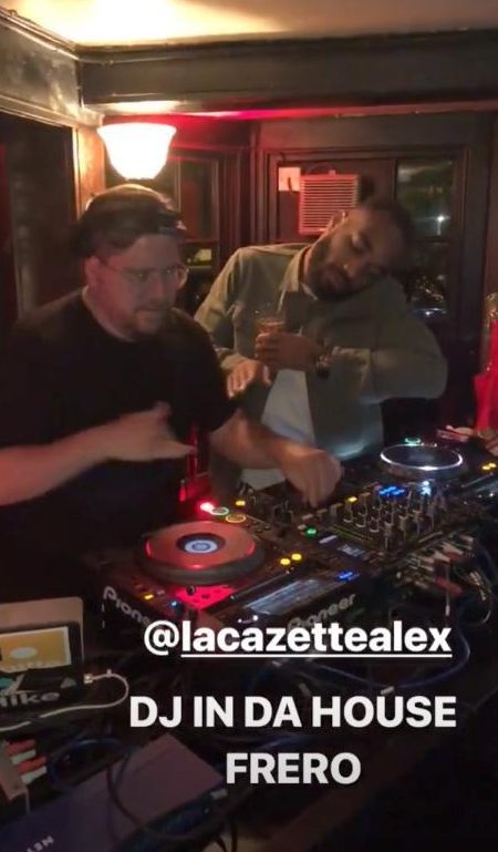  Arsenal star Alexandre Lacazette tried his hand at DJing after the Burnley match