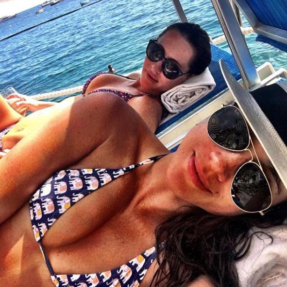  Meghan with friend Jessica Mulroney on holiday in Italy