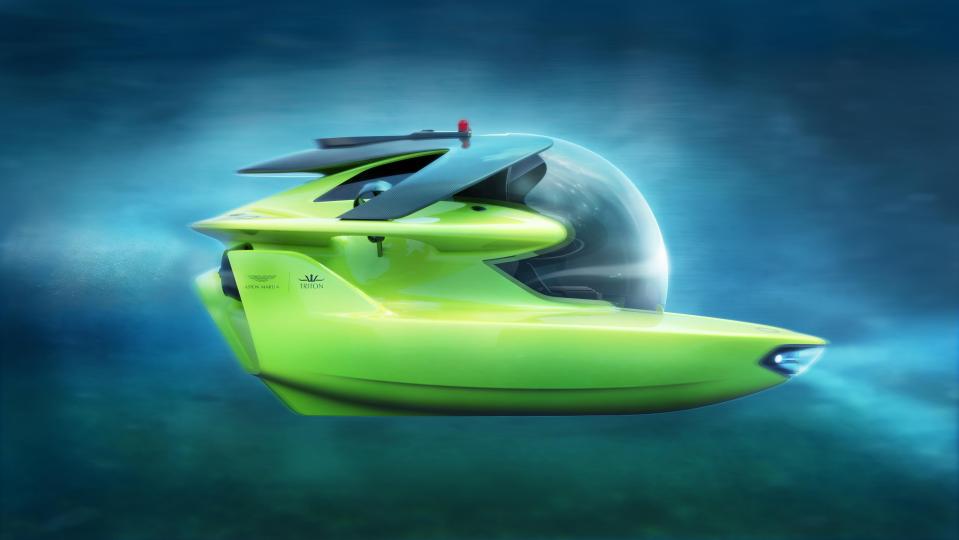  Aston Martin has created an entire world, complete with submarine - pictured - but thankfully that hasn't detracted from the car side of the business