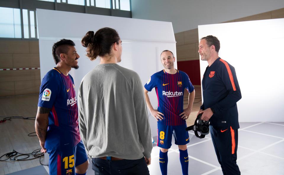  Andres Iniesta was just one Barcelona star to take part in the Betfair stunt