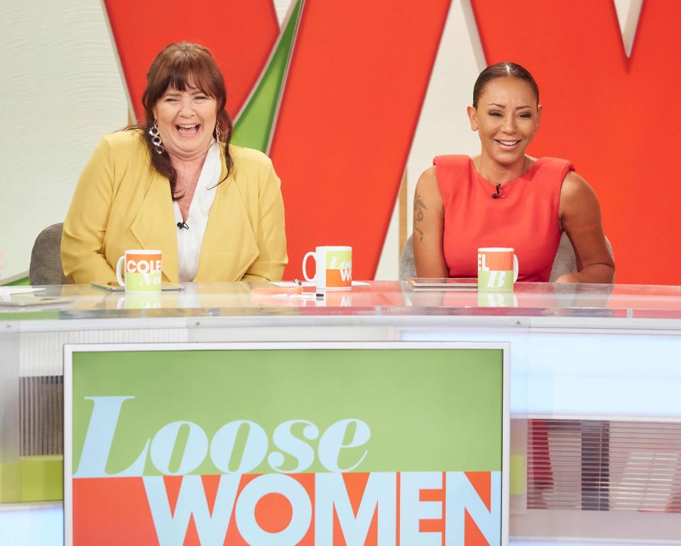  Coleen Nolan laughed after Mel nudged her for being surprised by her comment