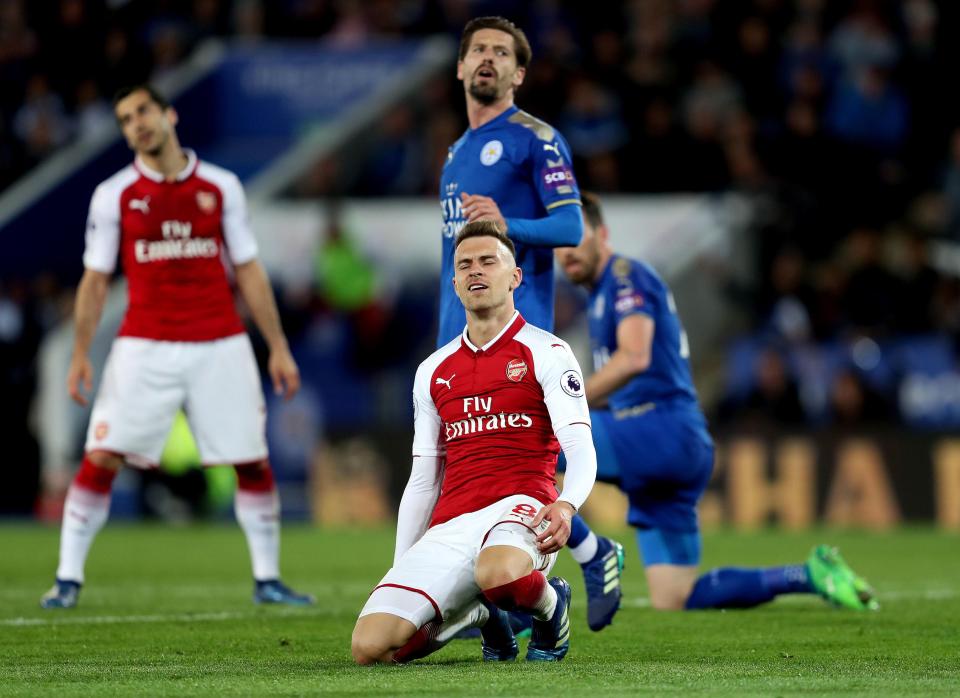  Arsenal's dreadful away record in the league continued last night at Leicester