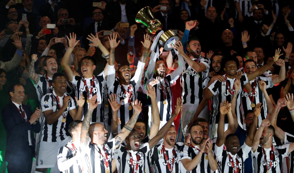  Juventus thrashed AC Milan to win the Italian Cup