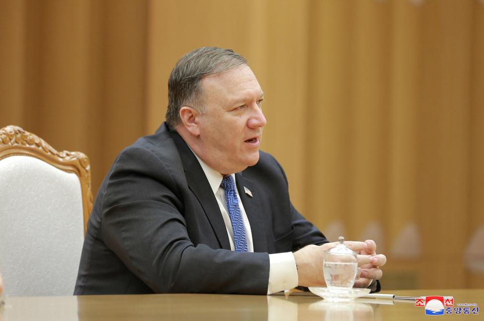  Mike Pompeo has warned he will never let Iran develop a nuclear weapon, 'not now, not ever'