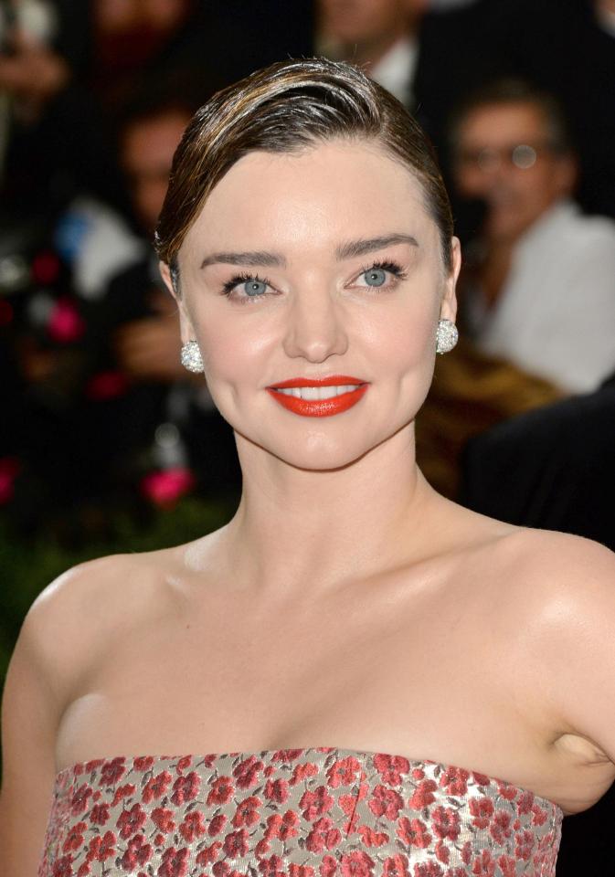  Miranda Kerr used the NuFACE device to sculpt her face in the run-up to her wedding day last year