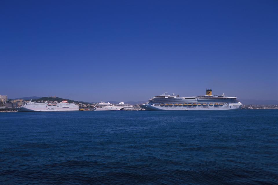  Protesters says that cruise ships are polluting Mallorca and want them limited