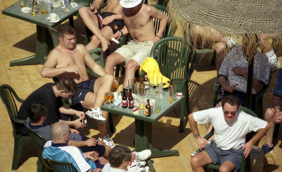  Brits became known for the boozy antics from the 1980s onwards