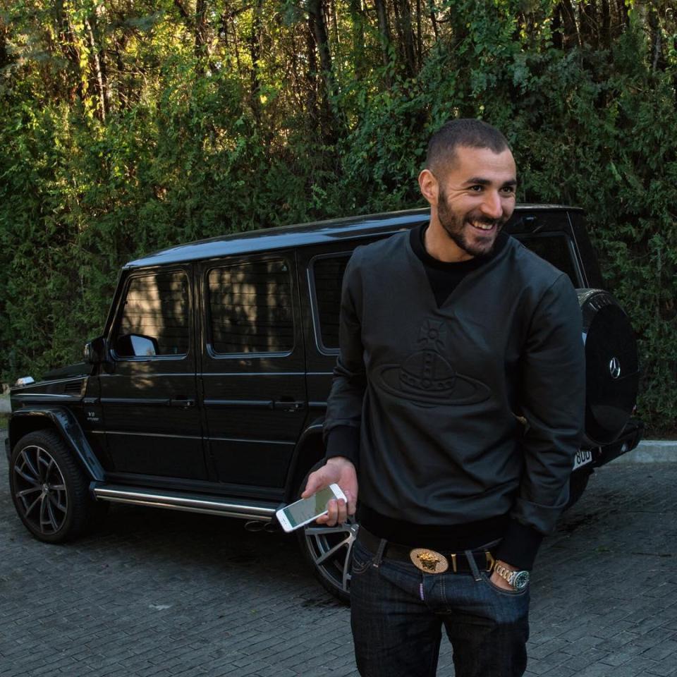  Karim Benzema added the G-Wagen to his car collection in 2017