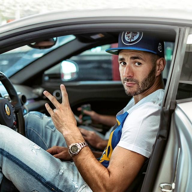  Big-spender Karim Benzema drives a car collection worth around £6million