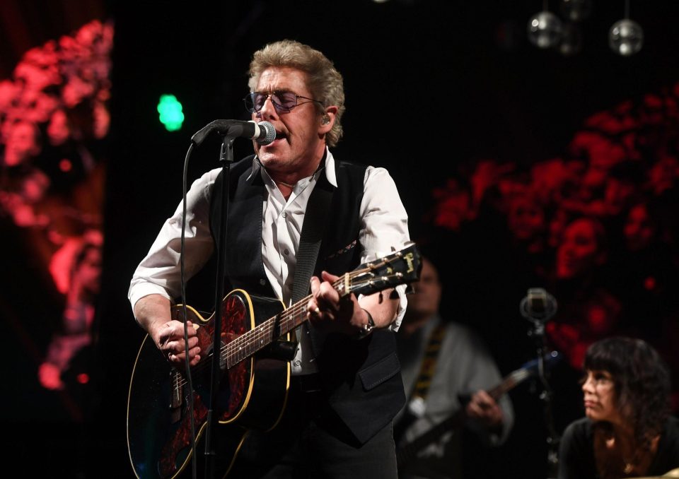  Roger Daltrey, lead singer of The Who, put on a show for the Arsenal stars and guests