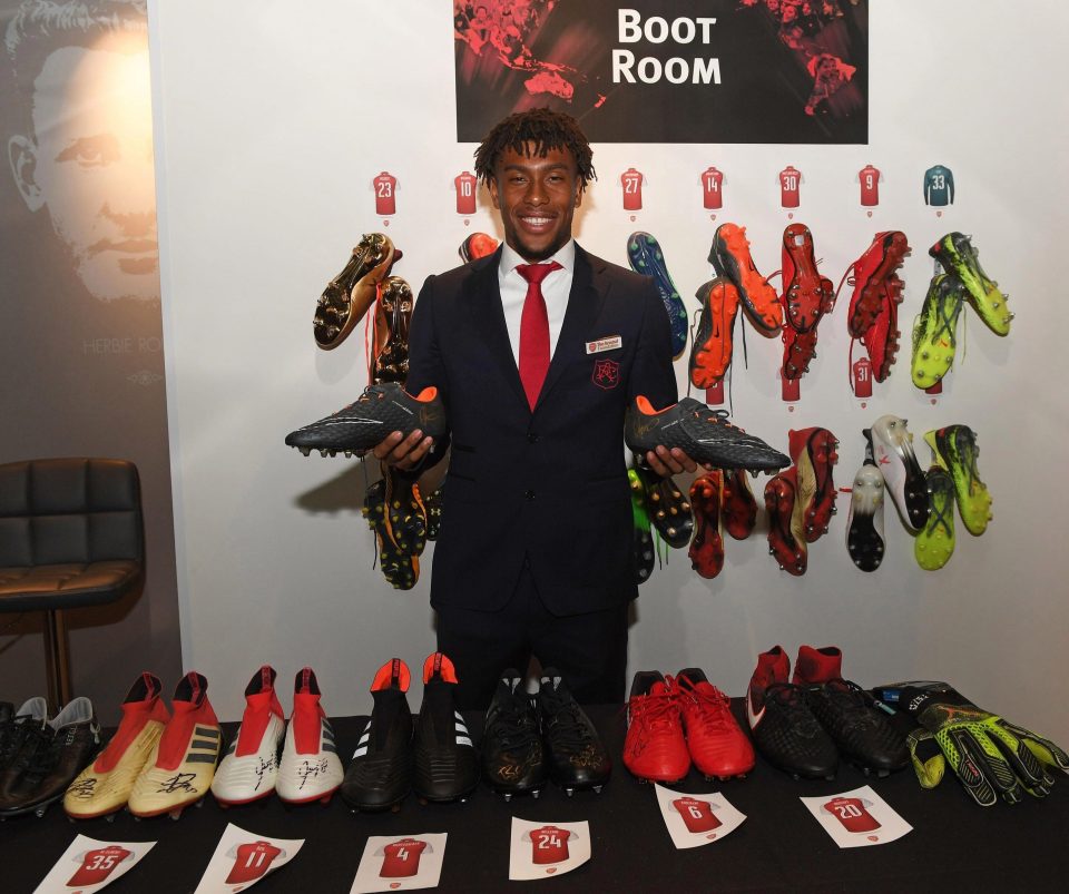  A whole load of signed boots went up for auction