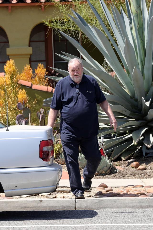  Thomas Markle was due to be at Meghan's side, but her father pulled out after he underwent a heart operation earlier this week following revelations that he had posed for paparazzi