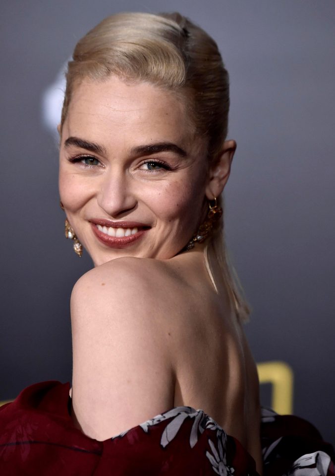  Emilia also wore a pair of statement earrings