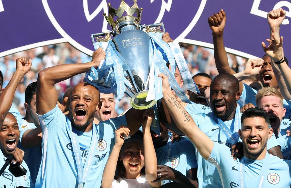  Toure won three Premier League titles with City