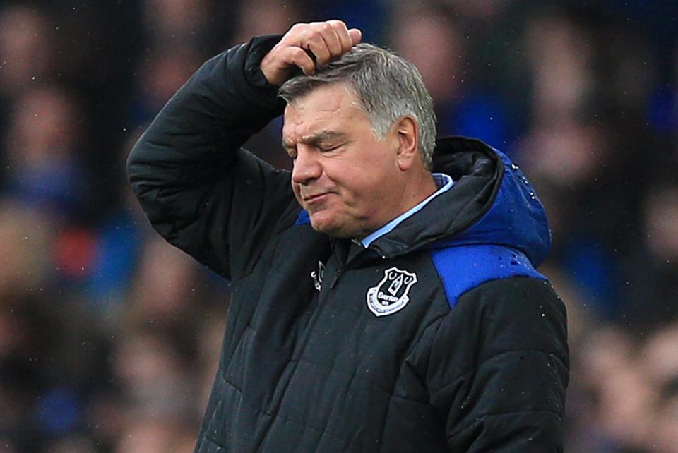  Sam Allardyce is set to be sacked by Everton