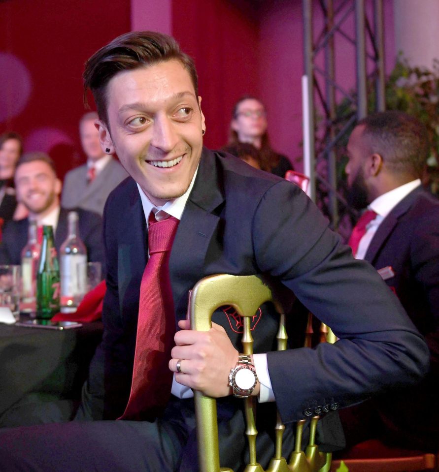  Mesut Ozil pledged £30,000 of his own cash at the charity ball