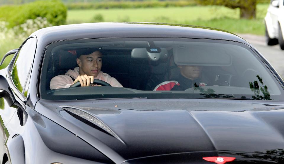  Marcus Rashford rode shotgun alongside Jesse Lingard in his sleek new Bentley on Saturday