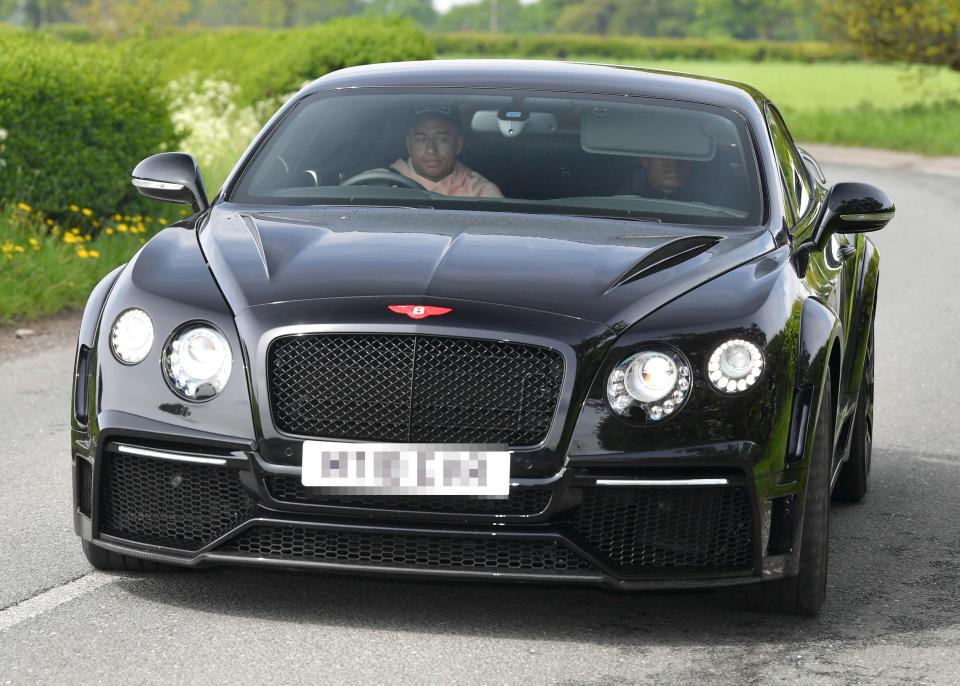  Jesse Lingard cruised to Manchester United training in his brand new, £200,000 Bentley