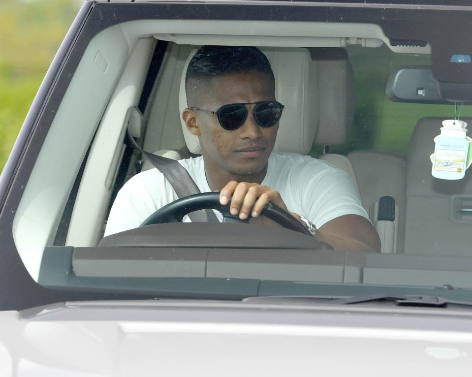  Antonio Valencia was seen driving to training on Saturday with the last Premier League game to come