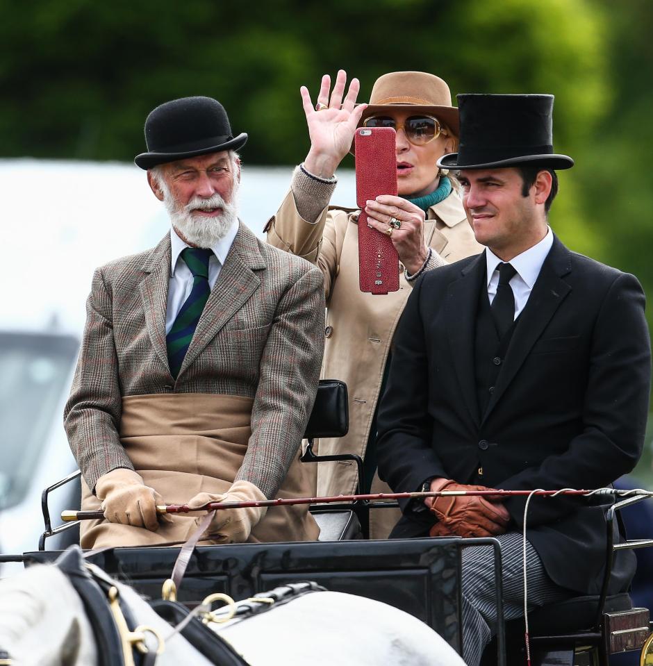  Princes and Princess Michael of Kent attended the horse show on Sunday