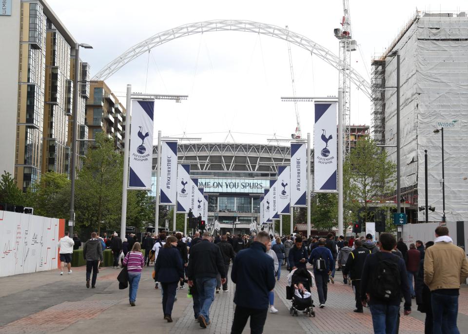  Spurs played at the home of English football last season