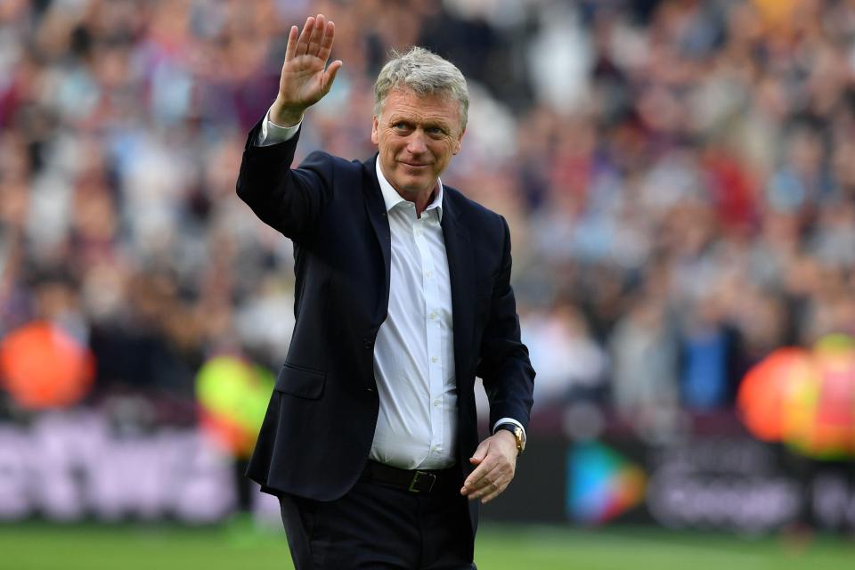  David Moyes has not been awarded a new contract at the London Stadium