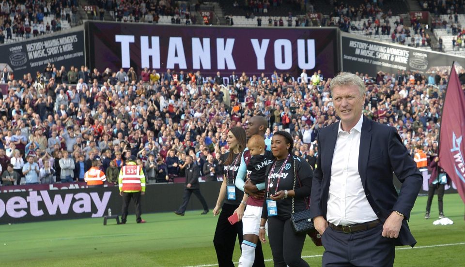  Moyes delivered survival for West Ham despite the turmoil off the pitch but has paid with his job