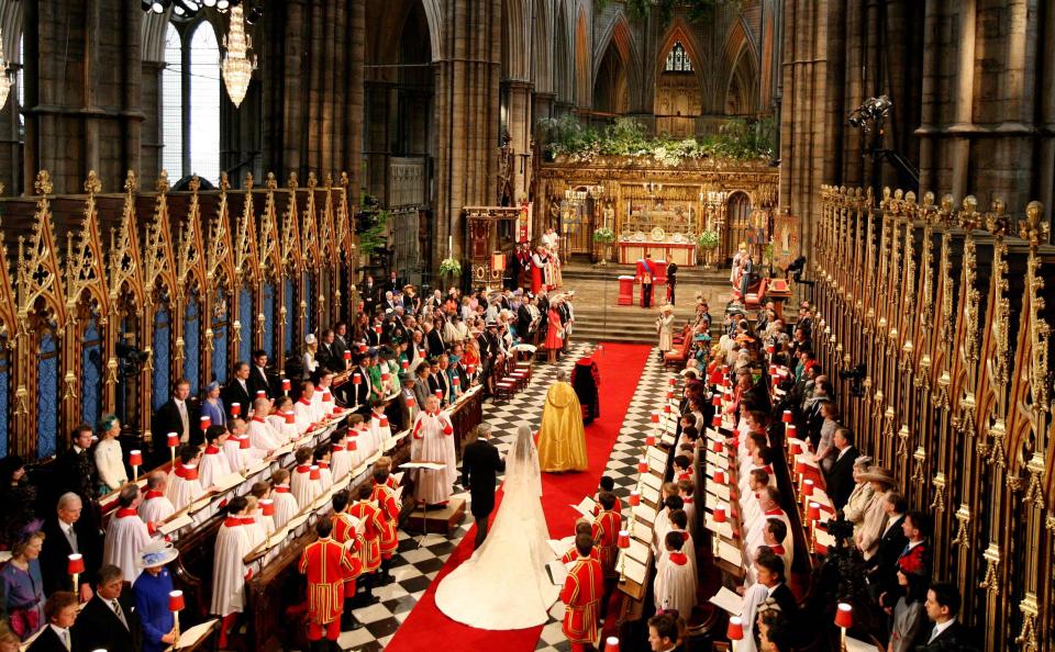  There were 1,900 guests present to see Kate's father Michael walk her down the aisle seven years ago